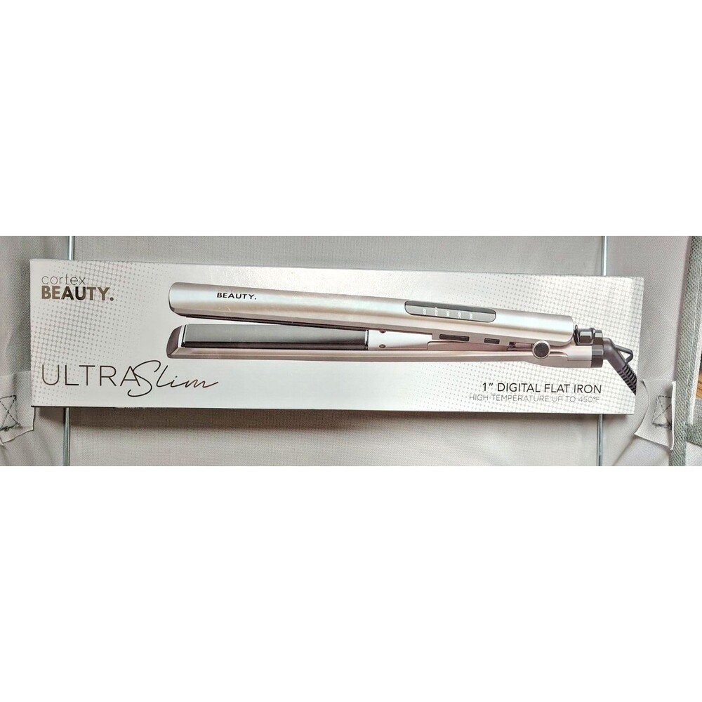 NIB Cortex Beauty ultra slim1" digital flat iron high temp up to 450 degree F